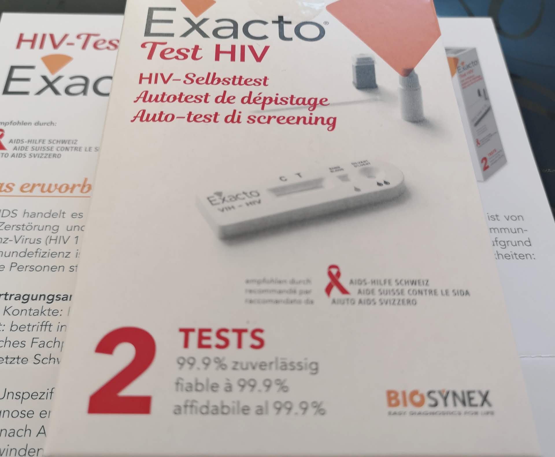 HIV exacto self test
